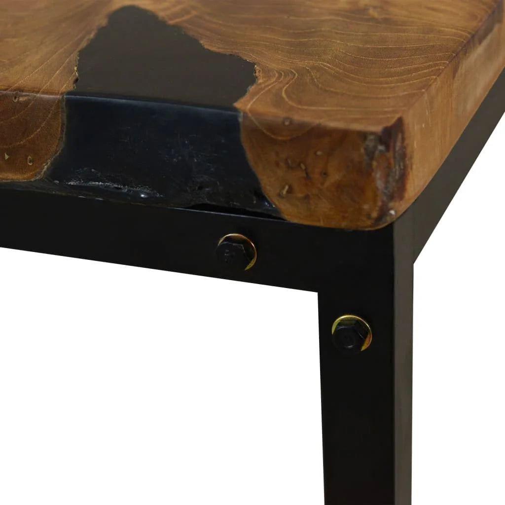 Coffee Table End Table Side Table Living Room Furniture Teak Resin