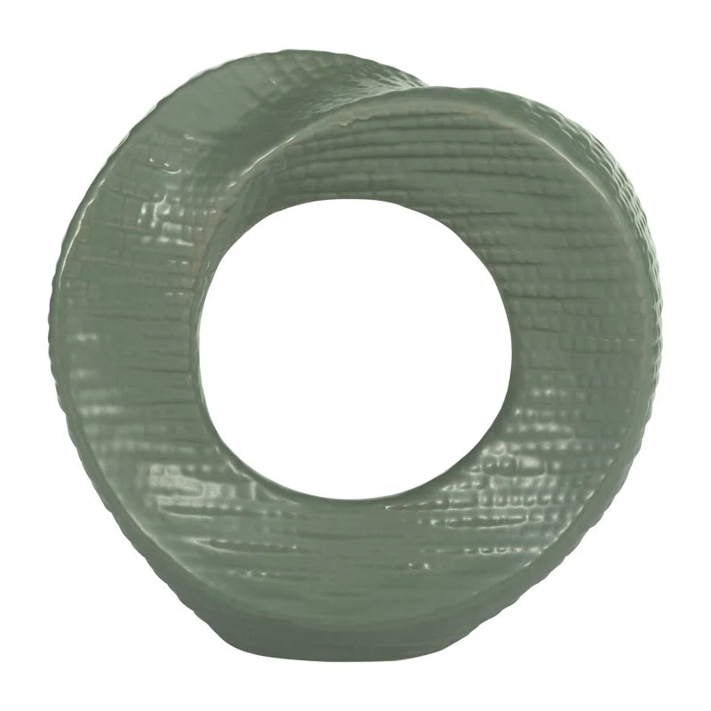 Abstract Circular Cutout Decorative Object Sculpture