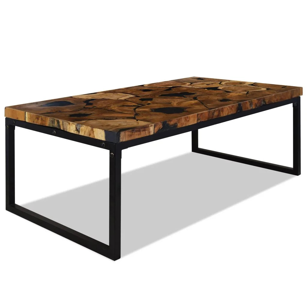 Coffee Table End Table Side Table Living Room Furniture Teak Resin