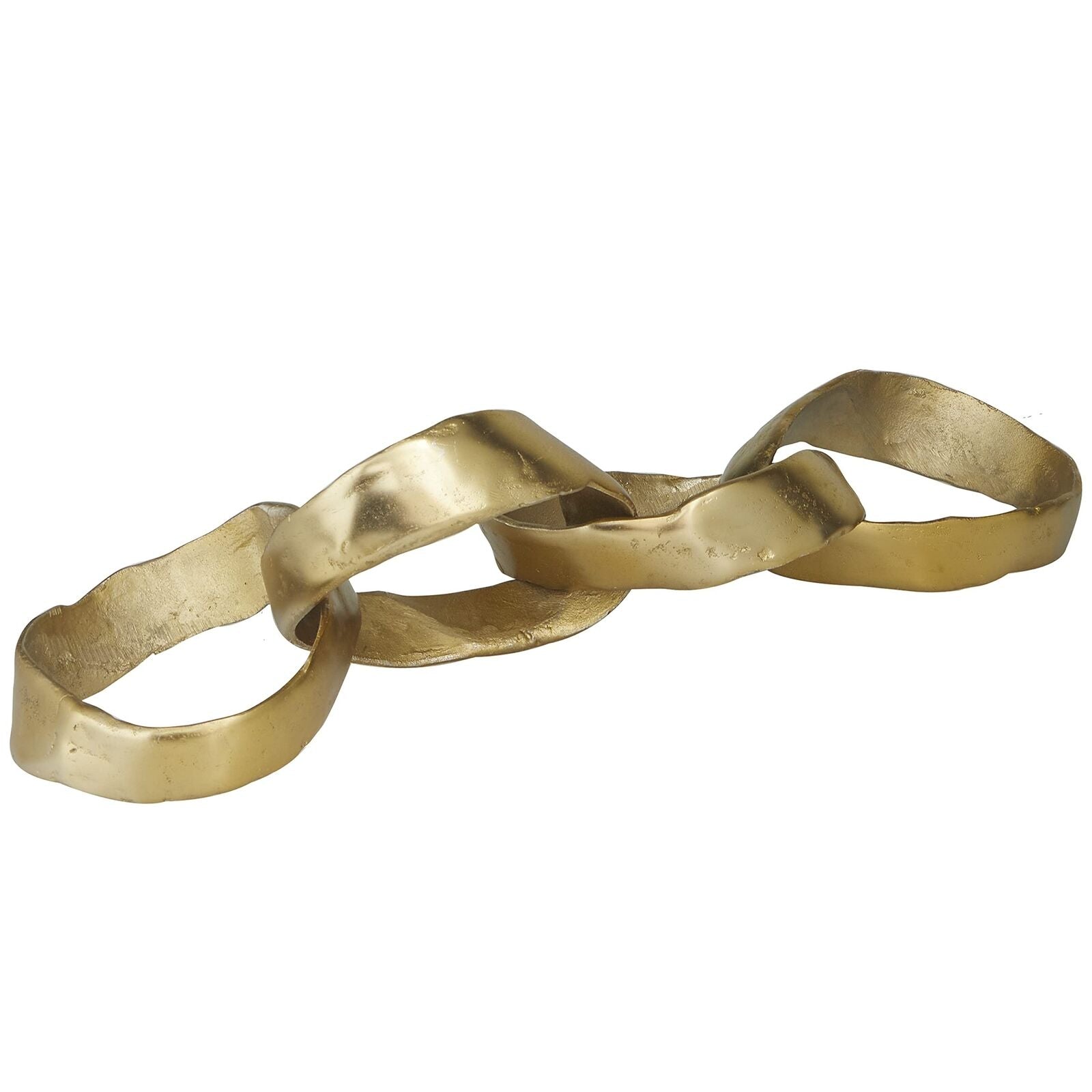 The Novogratz Aluminum Chain Sculpture, 20" X 8" X 4", Gold 20" X 8" X 4"