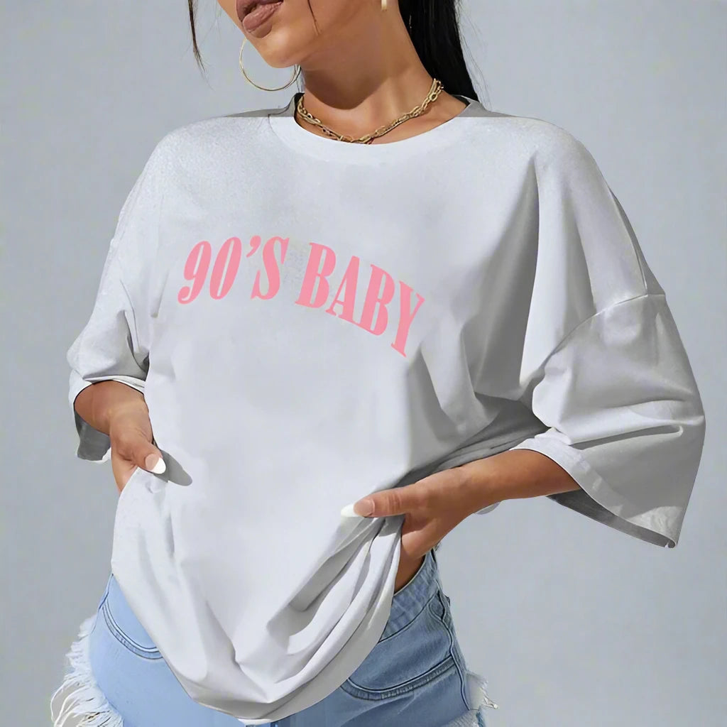 "90s Baby" Oversized Top