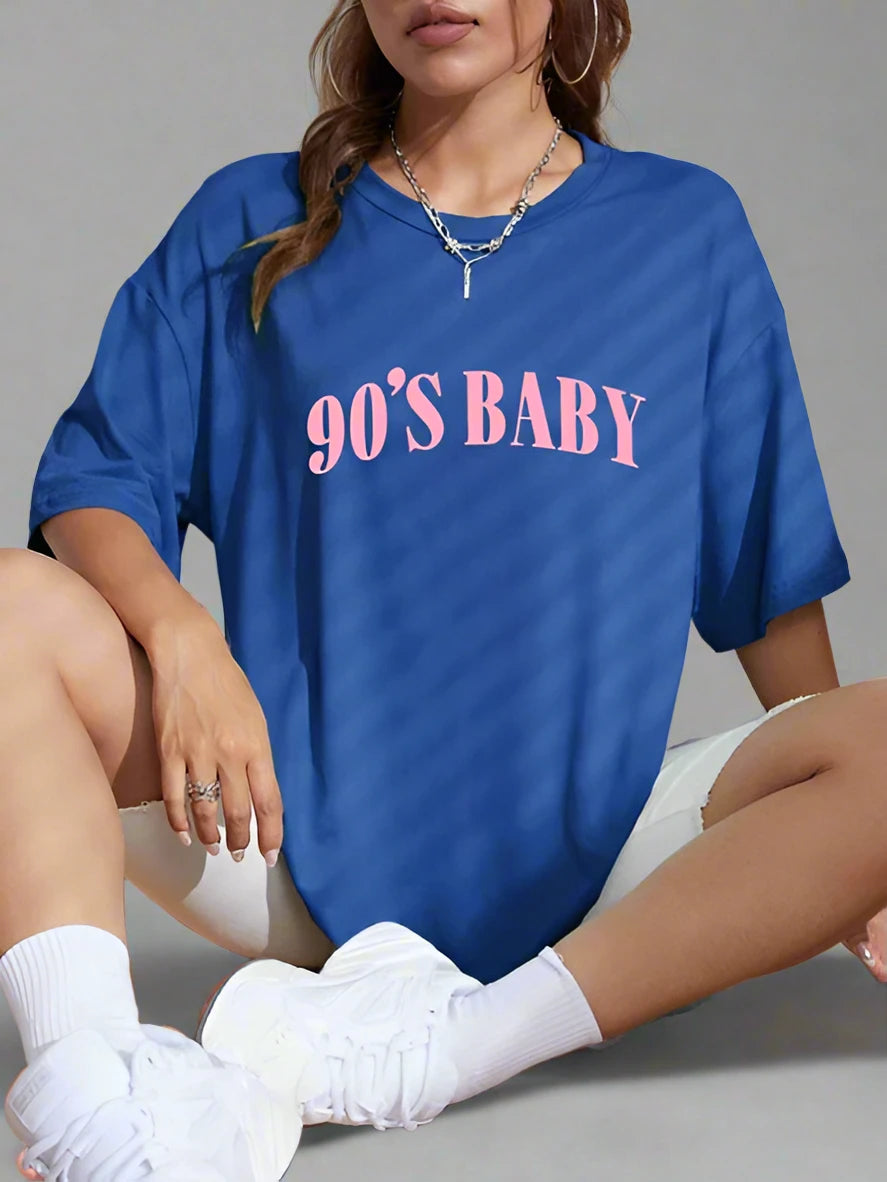 "90s Baby" Oversized Top