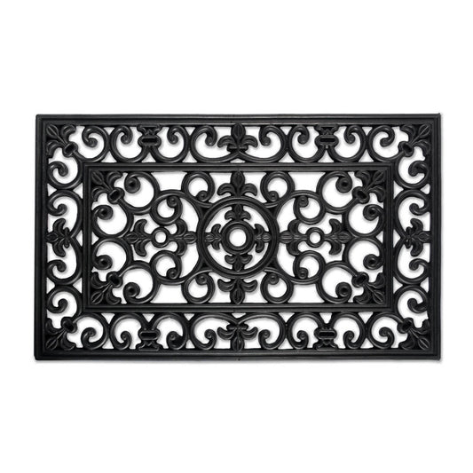 Rubber Doormats Collection All Weather, 18X30", Scroll