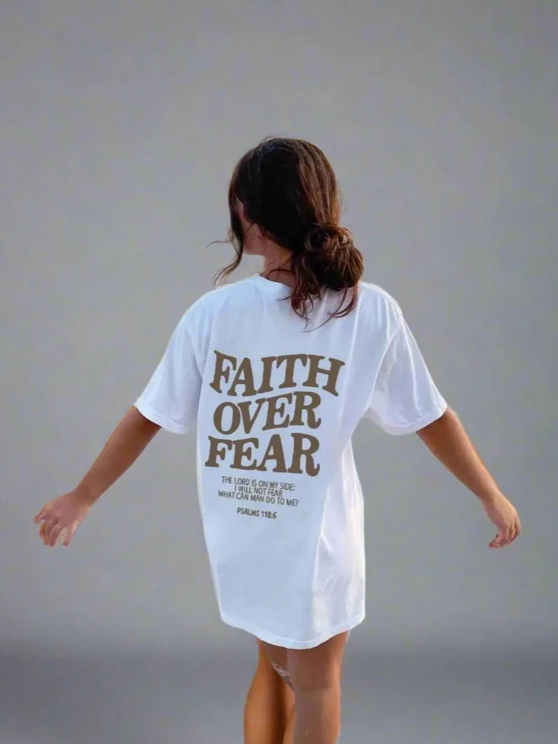 "Faith Over Fear" Top