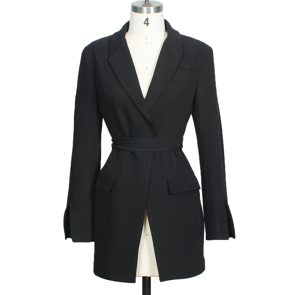 Tie Up Backless Blazer