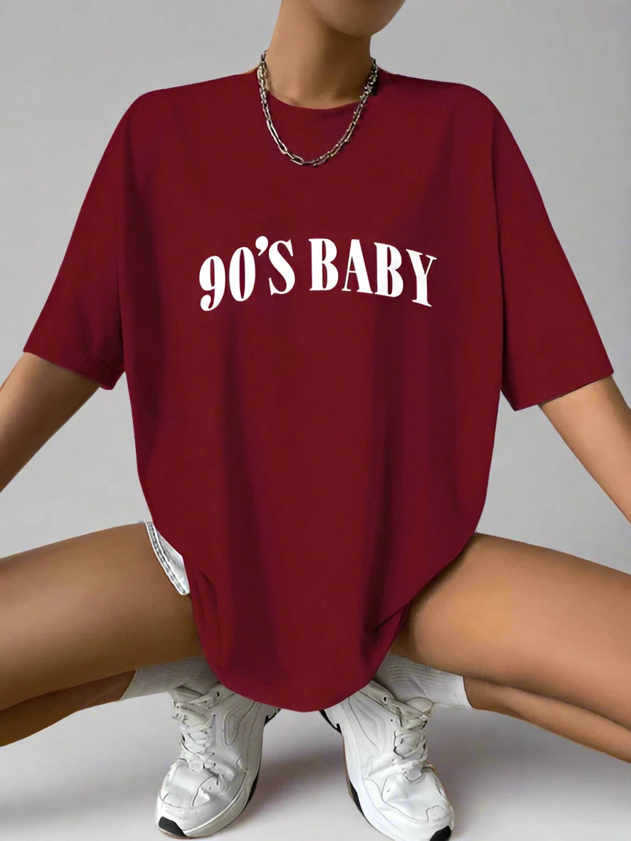 "90s Baby" Oversized Top