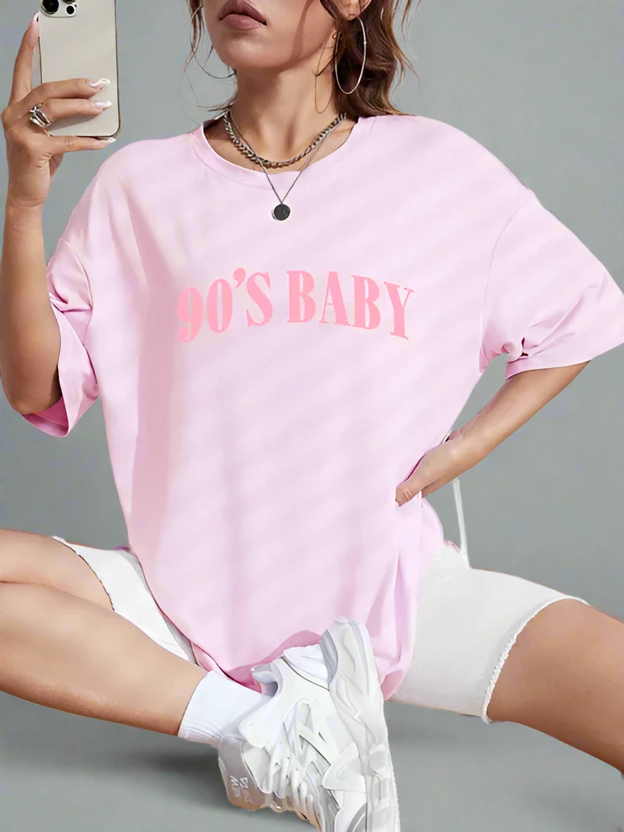 "90s Baby" Oversized Top