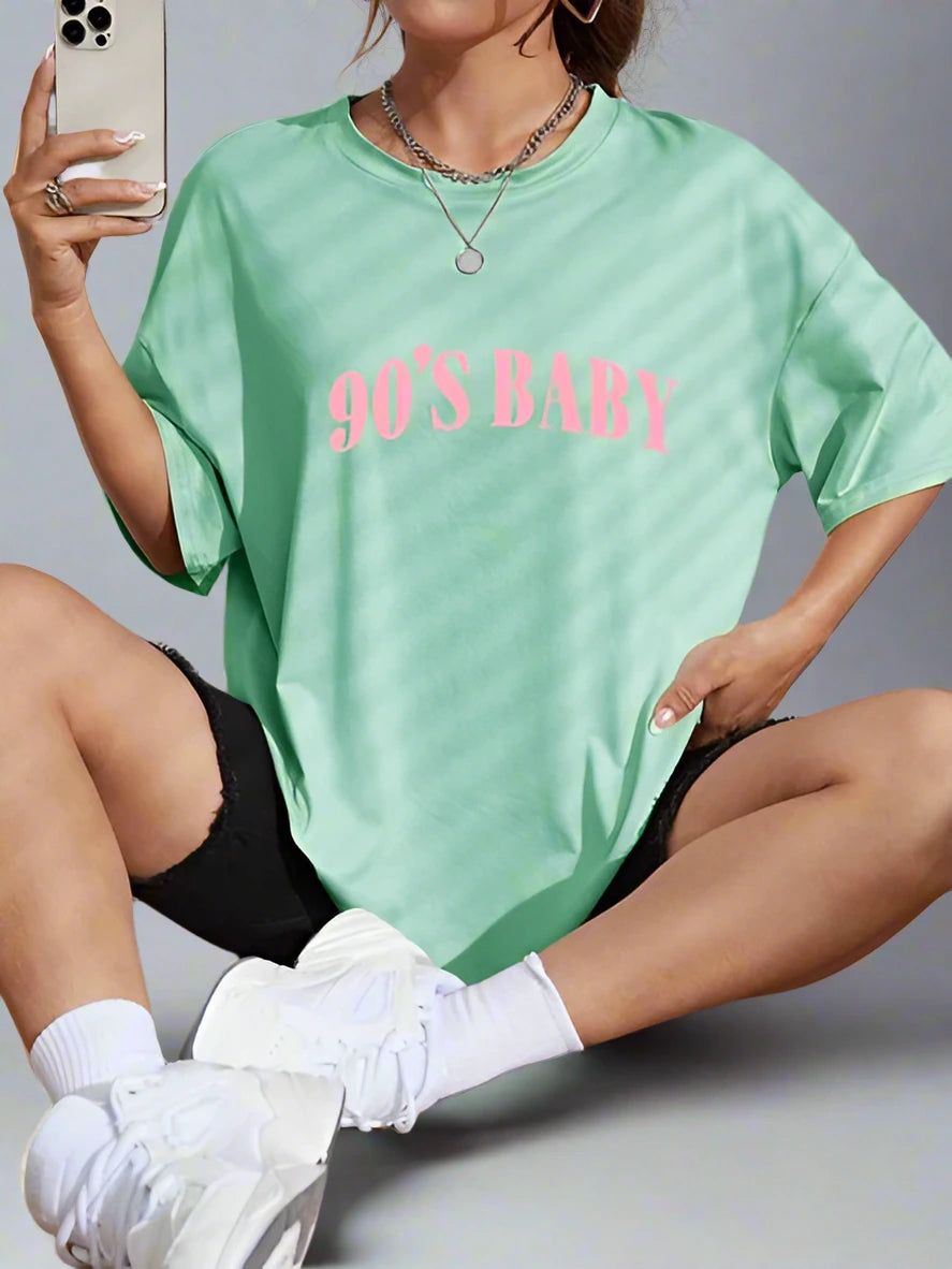 "90s Baby" Oversized Top