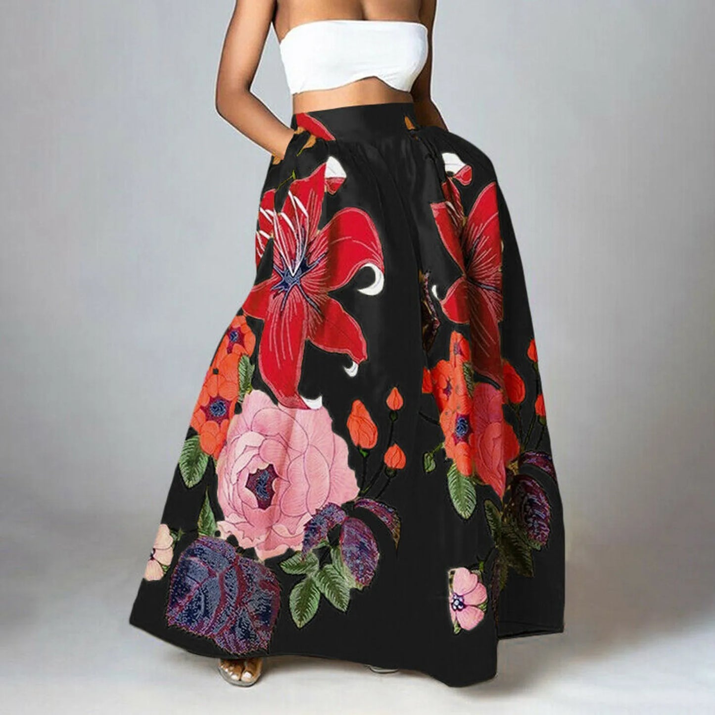 Floral Maxi Skirt