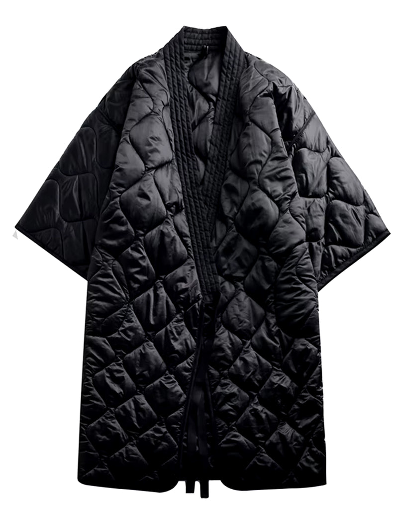  V-collar Cotton-padded Parka