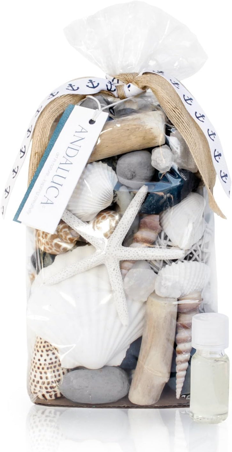 Pacific Isles Scented Potpourri | Made in California Beach Home Décor | Large 20 Oz Bag + Fragrance Vial | Scents Sandalwood and Coconut Blooms