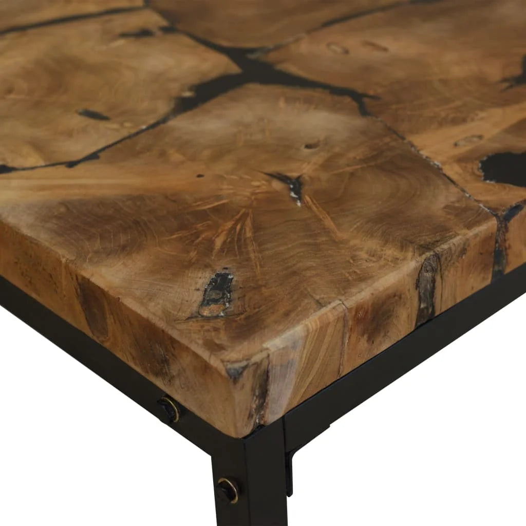 Coffee Table End Table Side Table Living Room Furniture Teak Resin