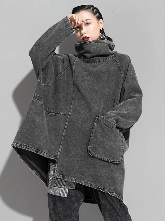 High Collar Oversized Jacket