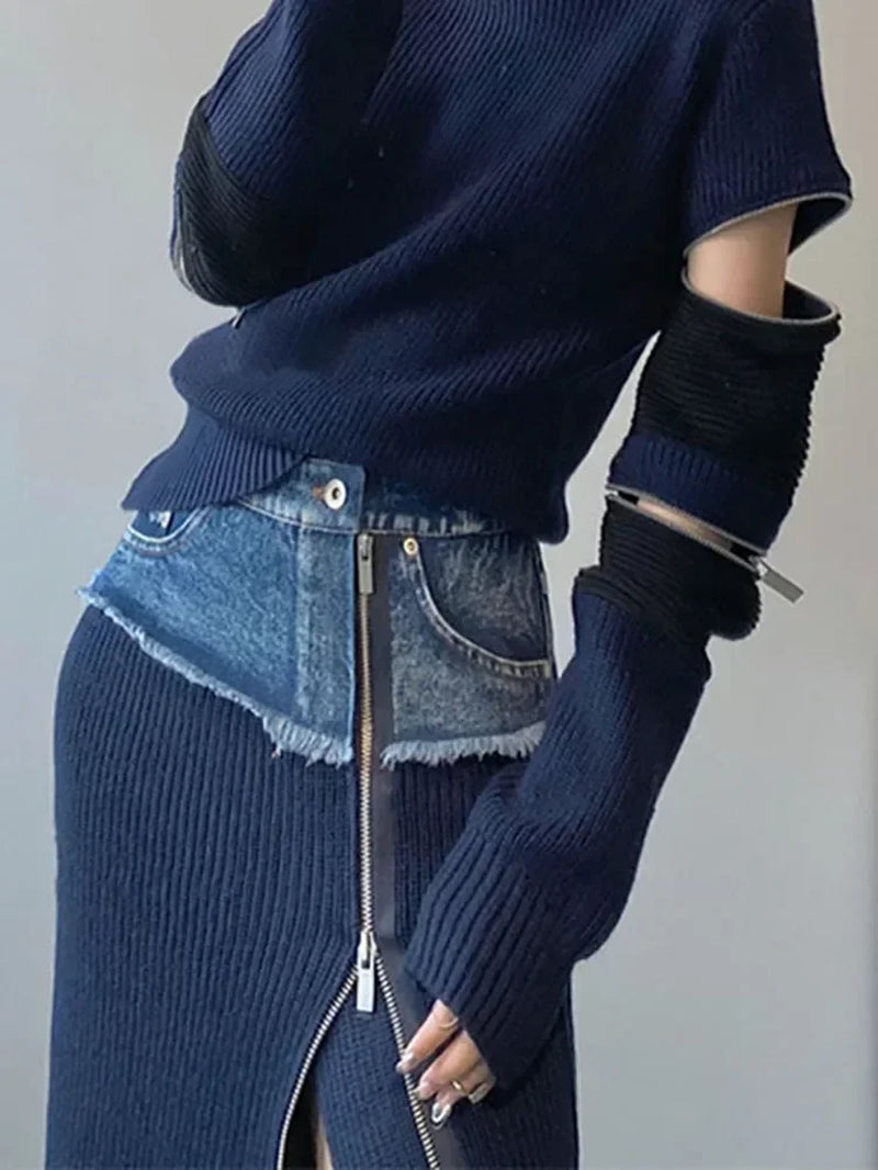 2 Piece Sweater Skirt Set